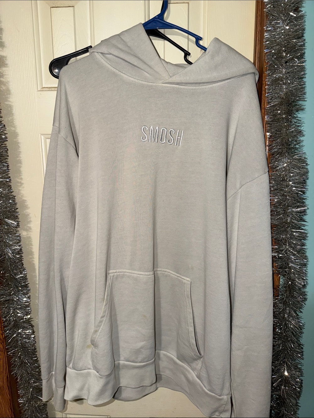 Men's Light Gray Crewneck Hoodie